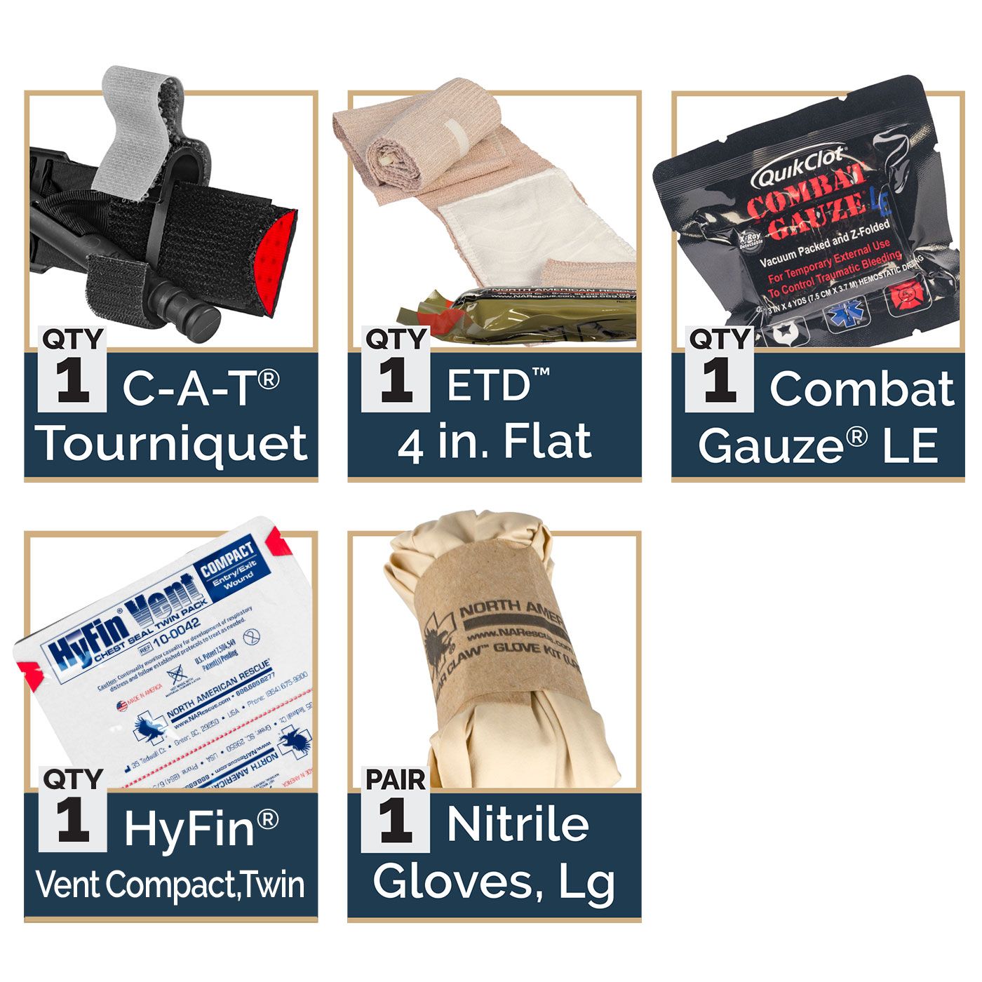 North American Rescue - M-FAK Mini First Aid Kit