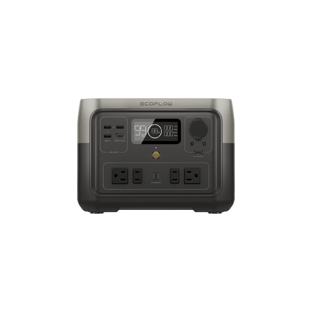 EcoFlow – RIVER 2 Max Portable Power Station, 512Wh, 1000W X-Boost