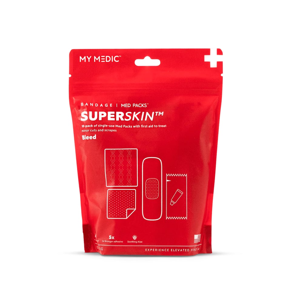 MY MEDIC - SuperSkin® Bandage 10-Pack Compact First Aid Solution